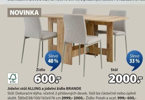 Jídelní židle Brande