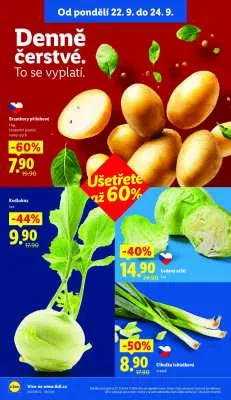 akční leták Lidl 22.9.2025-24.9.2025