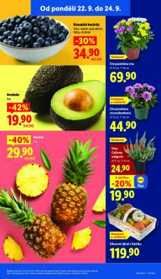 akční leták Lidl 22.9.2025-24.9.2025