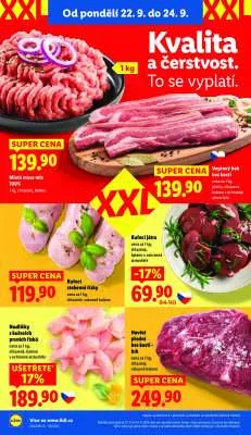 akční leták Lidl 22.9.2025-24.9.2025
