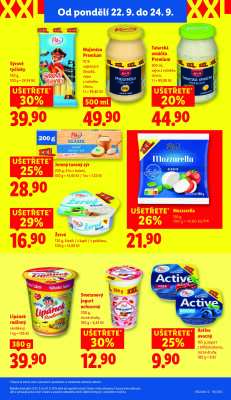 akční leták Lidl 22.9.2025-24.9.2025