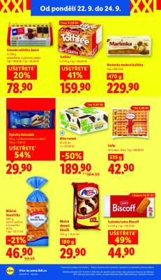 akční leták Lidl 22.9.2025-24.9.2025