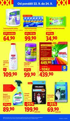 akční leták Lidl 22.9.2025-24.9.2025