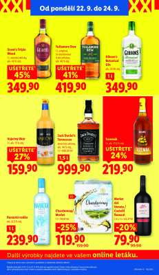 akční leták Lidl 22.9.2025-24.9.2025