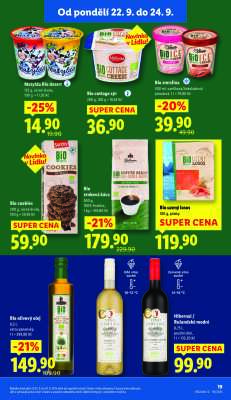 akční leták Lidl 22.9.2025-24.9.2025