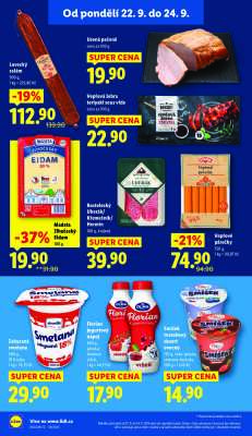 akční leták Lidl 22.9.2025-24.9.2025