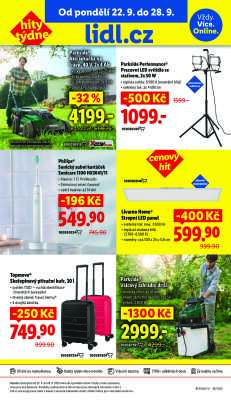 akční leták Lidl 22.9.2025-24.9.2025