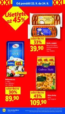 akční leták Lidl 22.9.2025-24.9.2025