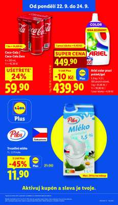 akční leták Lidl 22.9.2025-24.9.2025