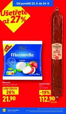 akční leták Lidl 22.9.2025-24.9.2025