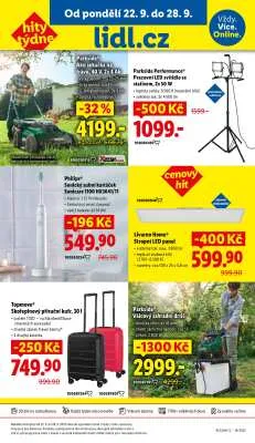 akční leták Lidl 22.9.2025-27.9.2025