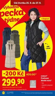 akční leták Lidl 22.9.2025-27.9.2025