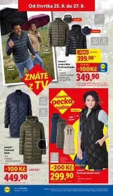 akční leták Lidl 22.9.2025-27.9.2025