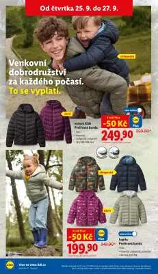 akční leták Lidl 22.9.2025-27.9.2025