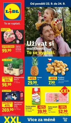 akční leták Lidl 22.9.2025-24.9.2025
