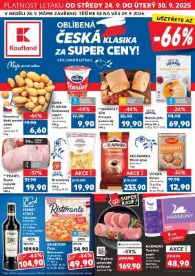 akční leták Kaufland 24.9.2025-30.9.2025