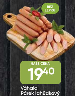 Párky lahůdkové Váhala