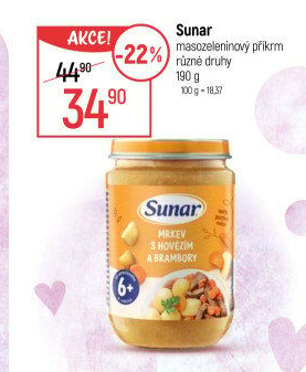 Masozeleninový příkrm Sunar