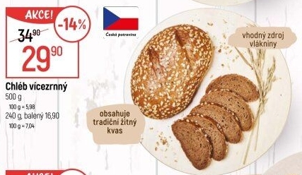 Chléb vícezrnný