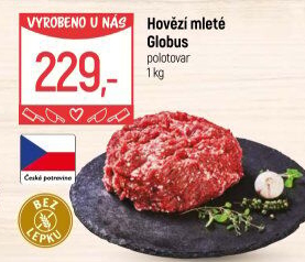Hovězí mleté maso Globus