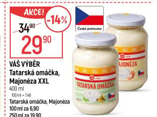 Tatarská omáčka Váš Výběr