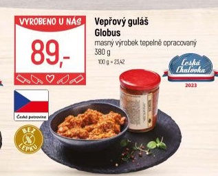 Vepřový guláš ve skle Globus