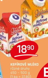 Kefírové mléko ochucené Mlékárna Valašské Meziříčí