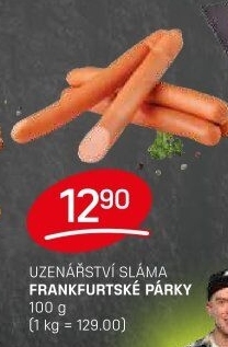 Párky frankfurtské Sláma