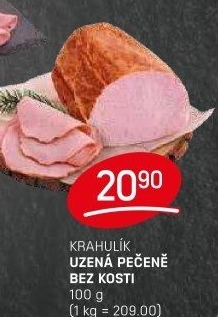 Pečeně uzená bez kosti Krahulík