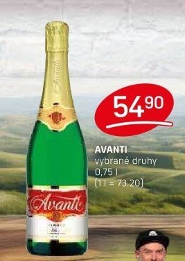 Šumivé nápoje Avanti