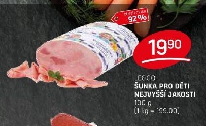 Šunka dětská nejvyšší jakosti LE&amp