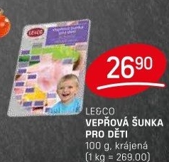 Šunka dětská vepřová LE&amp