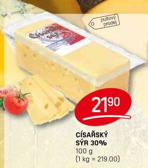 Sýr Císářský 30% Madeta