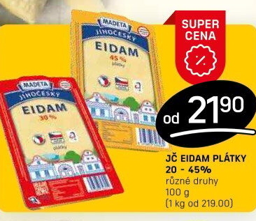 Sýr Eidam Jihočeský Madeta