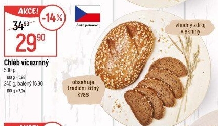 Chléb vícezrnný