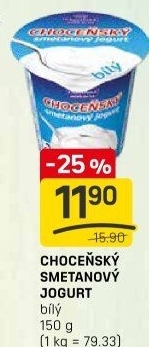 Bílý jogurt smetanový Choceňský