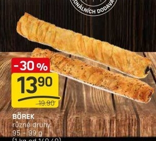 Burek se slanou náplní