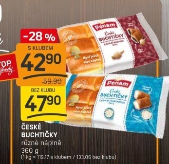 České buchtičky Penam