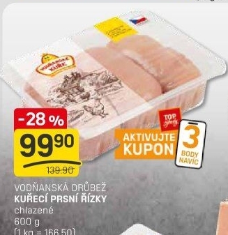 Kuřecí prsní řízky Vodňanské kuře