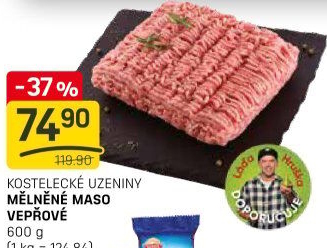 Maso mělněné vepřové Kostelecké uzeniny