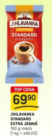 Mletá káva Standard extra jemná Jihlavanka