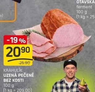 Pečeně uzená bez kosti Krahulík