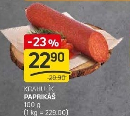 Salám Paprikáš Krahulík