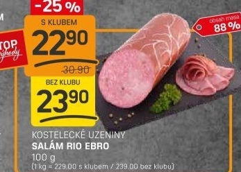 Salám Rio Ebro Kostelecké uzeniny