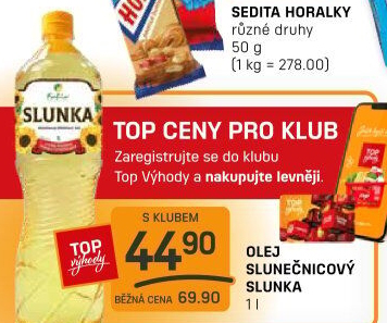 Slunečnicový olej Slunka Fabio