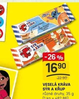 Sýr a křup Veselá kráva