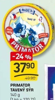 Sýr tavený Primátor Madeta