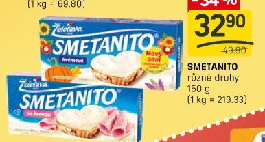 Sýr tavený Smetanito Želetava