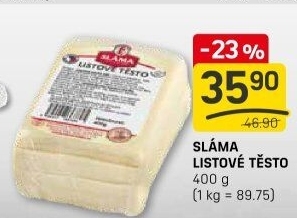 Těsto listové Sláma