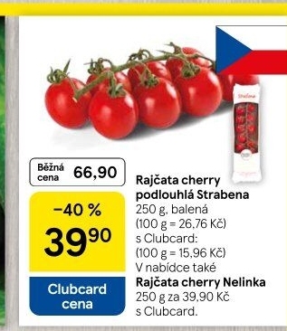 Rajčata cherry keříková Čerstvě utrženo